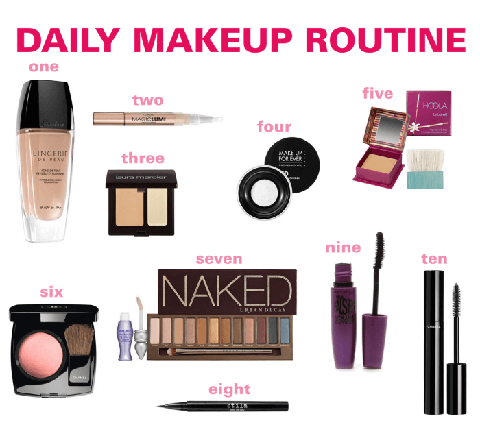 daily makeup routine